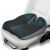 Ajiteogy Cojín de Asiento para Coche Conductor – Elevador Ergonómico Adulto con Espuma Viscoelástica y Correas – Compatible con Automóvil, Camionetas